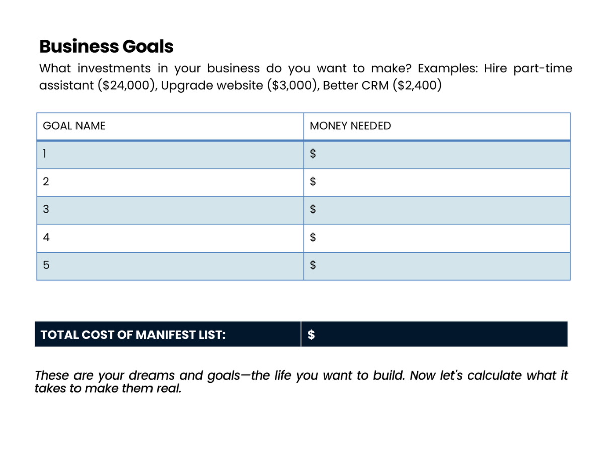Income, Expenses & Tax Planning